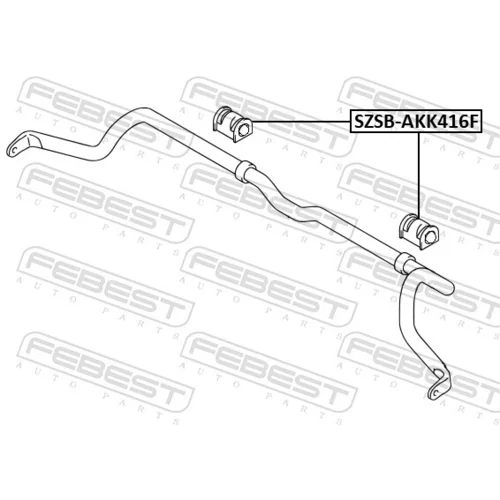 Uloženie priečneho stabilizátora SZSB-AKK416F /FEBEST/ - obr. 1
