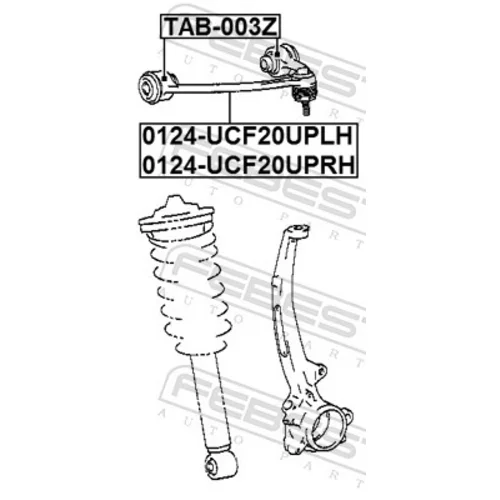 Uloženie riadenia TAB-003Z /FEBEST/ - obr. 1