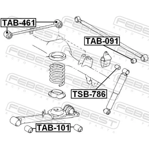 Uloženie riadenia TAB-101 /FEBEST/ - obr. 1