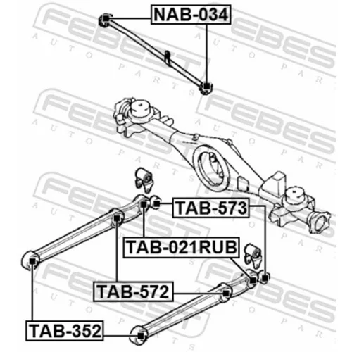 Uloženie riadenia TAB-572 /FEBEST/ - obr. 1