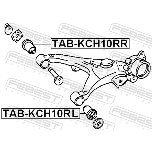 Uloženie riadenia TAB-KCH10RL /FEBEST/ - obr. 1