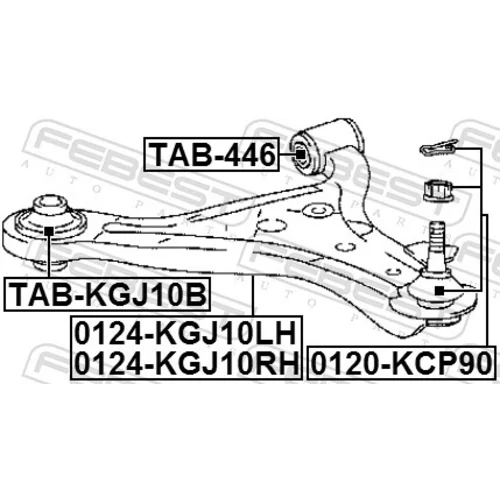 Uloženie riadenia TAB-KGJ10B /FEBEST/ - obr. 1