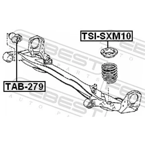 Tanier pružiny TSI-SXM10 /FEBEST/ - obr. 1