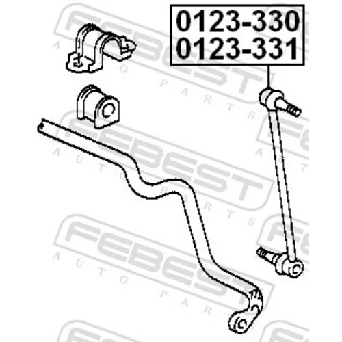 Tyč/Vzpera stabilizátora 0123-331 /FEBEST/ - obr. 1