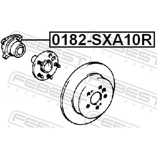 Náboj kolesa 0182-SXA10R /FEBEST/ - obr. 1