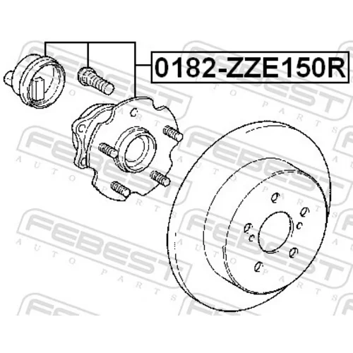 Náboj kolesa 0182-ZZE150R /FEBEST/ - obr. 1