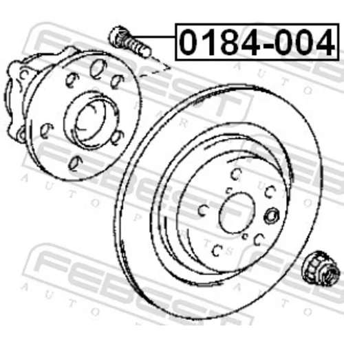Čap kolesa 0184-004 /FEBEST/ - obr. 1