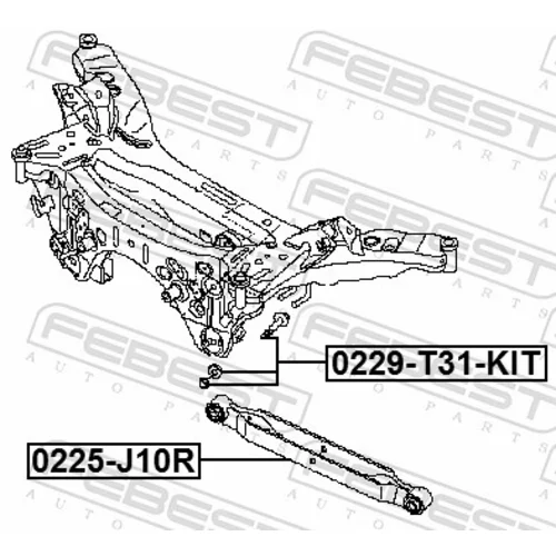 Súprava skrutiek na korekciu odklonu kolesa 0229-T31-KIT /FEBEST/ - obr. 1