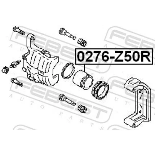 Piest brzdového strmeňa 0276-Z50R /FEBEST/ - obr. 1