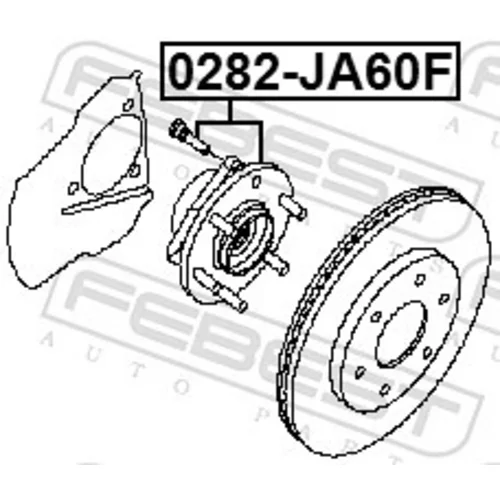 Náboj kolesa 0282-JA60F /FEBEST/ - obr. 1