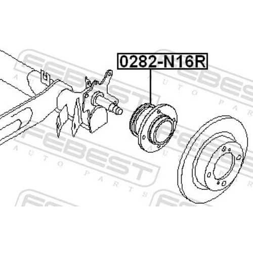 Náboj kolesa 0282-N16R /FEBEST/ - obr. 1