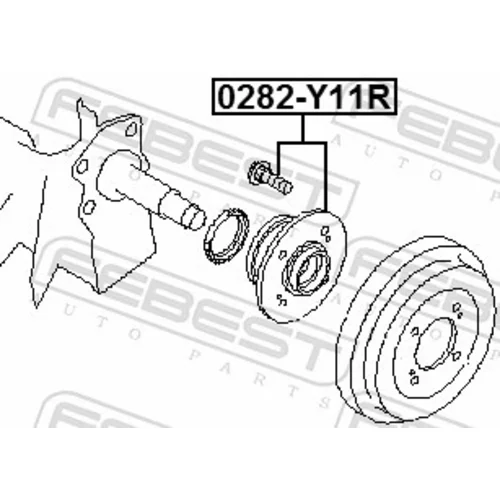 Náboj kolesa 0282-Y11R /FEBEST/ - obr. 1