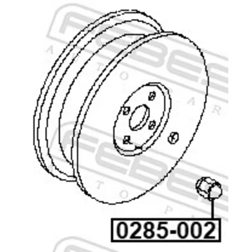 Matica kolesa 0285-002 /FEBEST/ - obr. 1