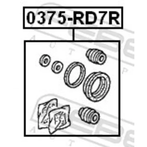 Opravná sada brzdového strmeňa 0375-RD7R /FEBEST/ - obr. 1
