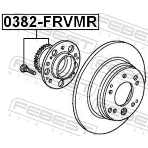 Náboj kolesa 0382-FRVMR /FEBEST/ - obr. 1