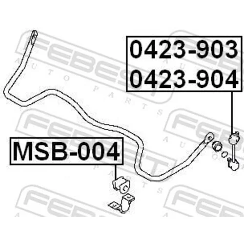 Tyč/Vzpera stabilizátora 0423-903 /FEBEST/ - obr. 1