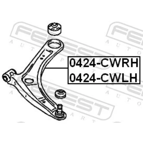 Rameno zavesenia kolies 0424-CWRH /FEBEST/ - obr. 1