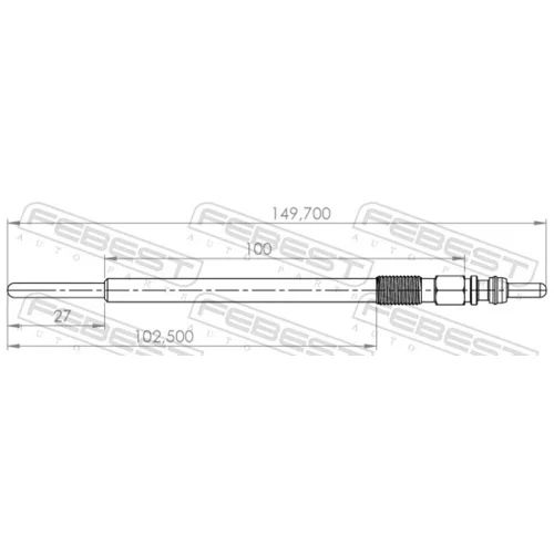 Žeraviaca sviečka 04642-004 /FEBEST/ - obr. 1
