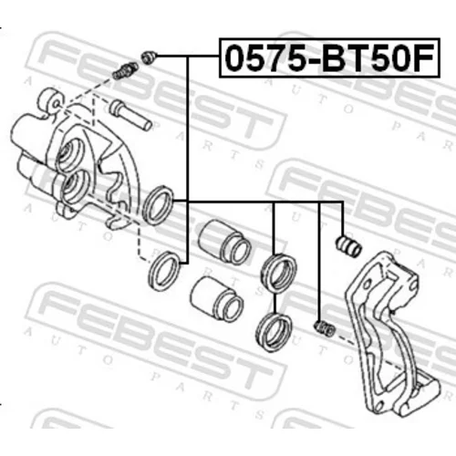 Opravná sada brzdového strmeňa 0575-BT50F /FEBEST/ - obr. 1