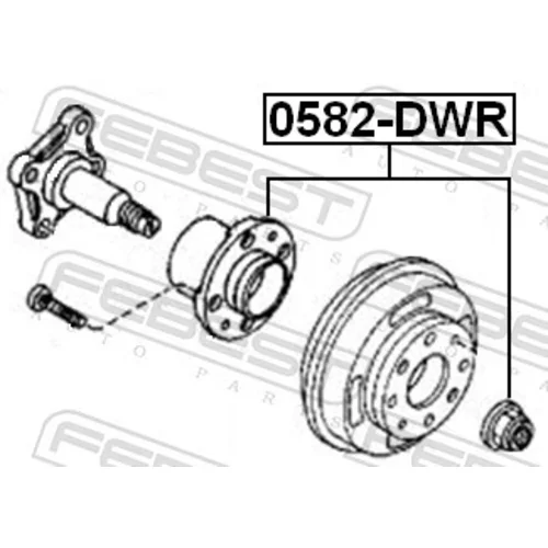 Náboj kolesa 0582-DWR /FEBEST/ - obr. 1