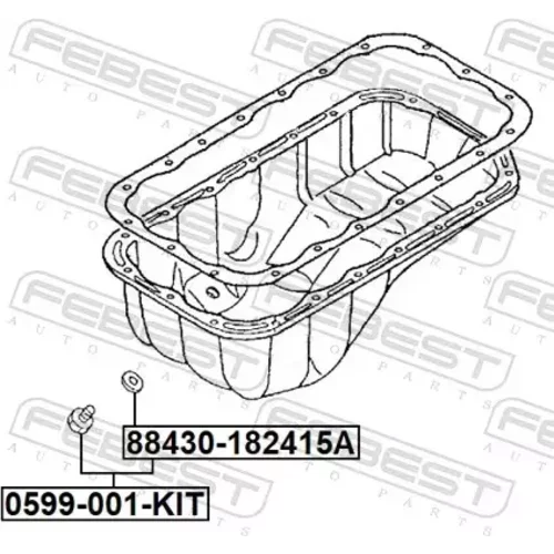 Skrutka olejovej vane 0599-001-KIT /FEBEST/ - obr. 1