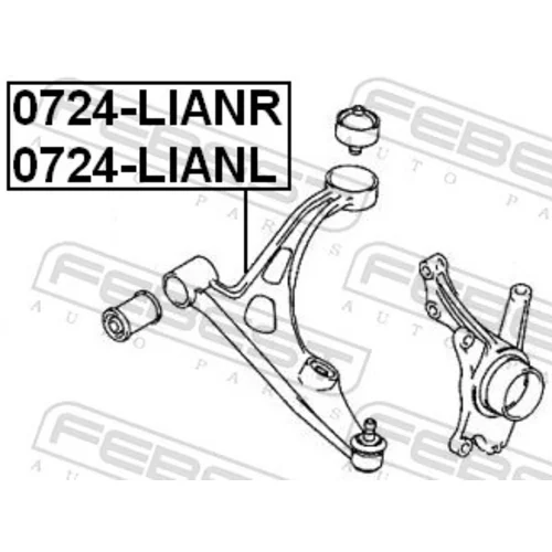 Rameno zavesenia kolies 0724-LIANR /FEBEST/ - obr. 1