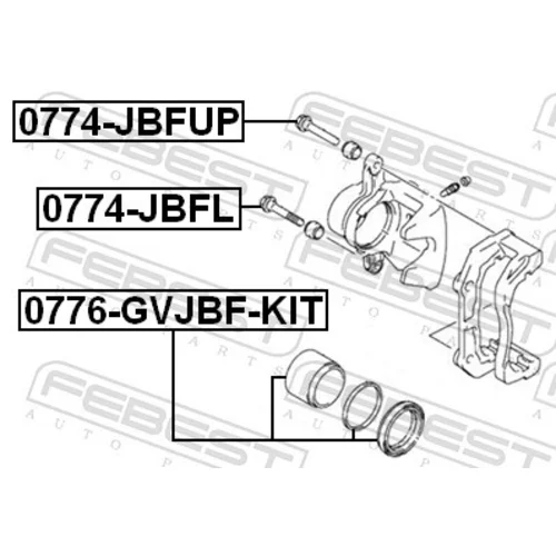 Opravná sada brzdového strmeňa 0776-GVJBF-KIT /FEBEST/ - obr. 1