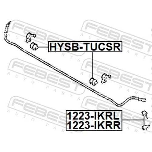 Tyč/Vzpera stabilizátora 1223-IKRL /FEBEST/ - obr. 1