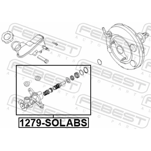 Hlavný brzdový valec 1279-SOLABS /FEBEST/ - obr. 1
