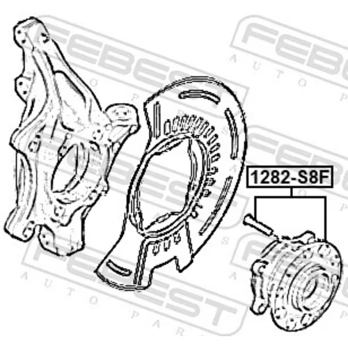 Náboj kolesa 1282-S8F /FEBEST/ - obr. 1