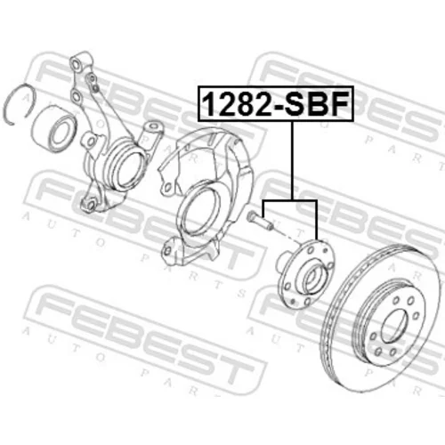 Náboj kolesa 1282-SBF /FEBEST/ - obr. 1