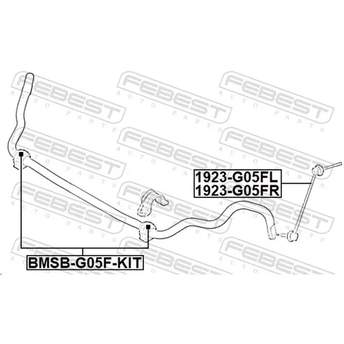 Tyč/Vzpera stabilizátora 1923-G05FR /FEBEST/ - obr. 1