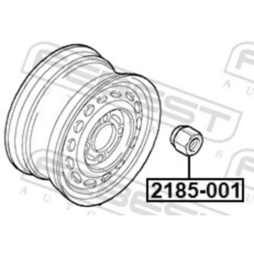Matica kolesa 2185-001 /FEBEST/ - obr. 1