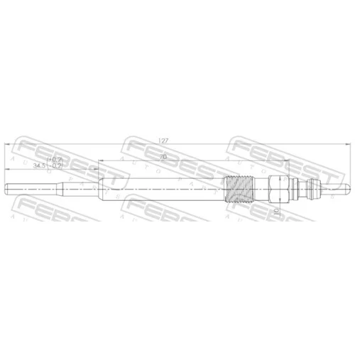 Žeraviaca sviečka 23642-006 /FEBEST/ - obr. 1