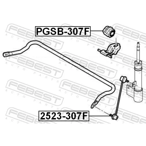 Tyč/Vzpera stabilizátora 2523-307F /FEBEST/ - obr. 1