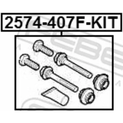 Vodiaci čap brzdového strmeňa 2574-407F-KIT /FEBEST/ - obr. 1