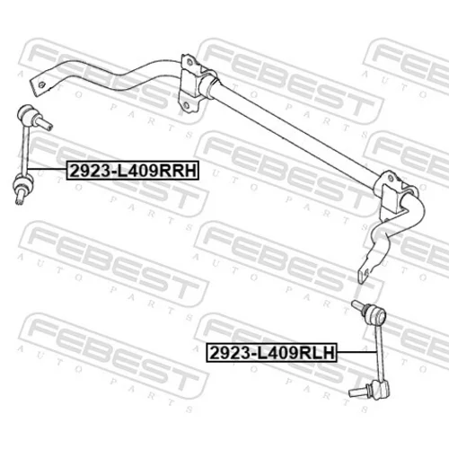 Tyč/Vzpera stabilizátora 2923-L409RRH /FEBEST/ - obr. 1