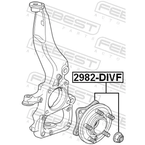 Náboj kolesa 2982-DIVF /FEBEST/ - obr. 1
