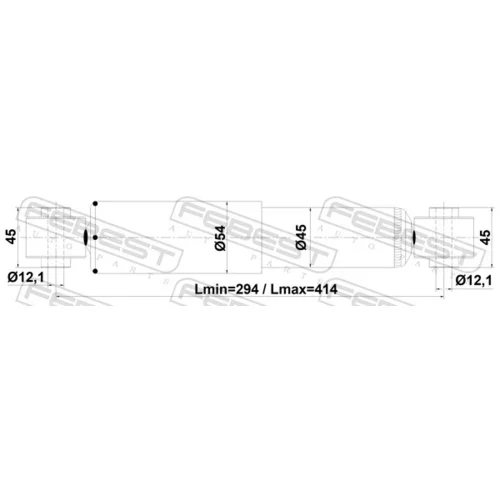 Tlmič pérovania 35110-002R /FEBEST/ - obr. 1