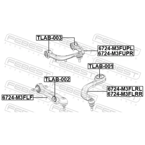 Rameno zavesenia kolies 6724-M3FLRL /FEBEST/ - obr. 1