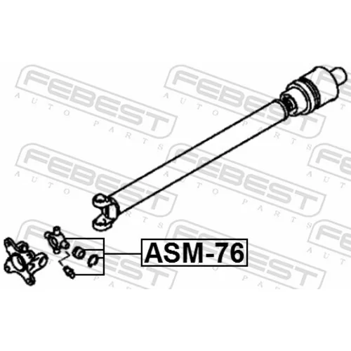 Kĺbový hriadeľ ASM-76 /FEBEST/ - obr. 1