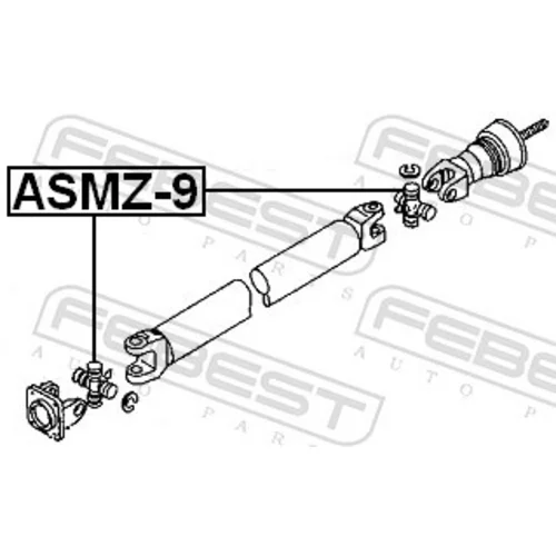 Kĺbový hriadeľ ASMZ-9 /FEBEST/ - obr. 1