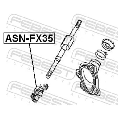 Hriadeľ riadenia ASN-FX35 /FEBEST/ - obr. 1