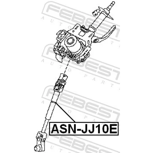 Hriadeľ riadenia ASN-JJ10E /FEBEST/ - obr. 1