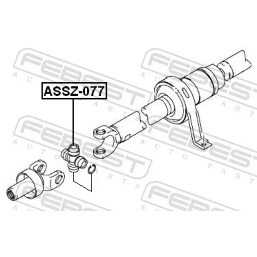 Kĺbový hriadeľ ASSZ-077 /FEBEST/ - obr. 1