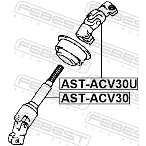 Hriadeľ riadenia AST-ACV30 /FEBEST/ - obr. 1