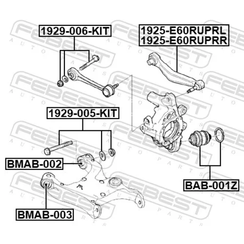 Uloženie riadenia BAB-001Z /FEBEST/ - obr. 1