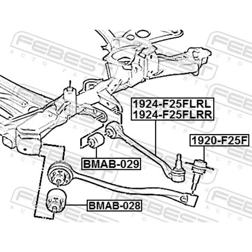 Uloženie riadenia BMAB-028 /FEBEST/ - obr. 1