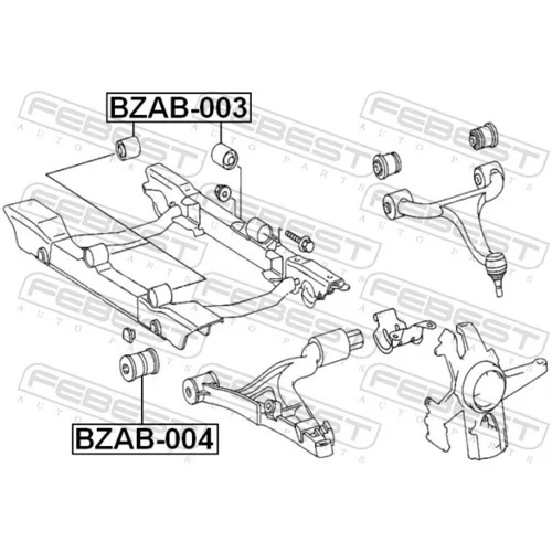 Uloženie riadenia BZAB-004 /FEBEST/ - obr. 1
