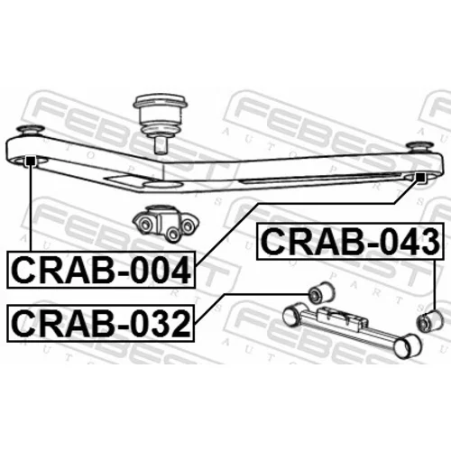 Uloženie riadenia CRAB-004 /FEBEST/ - obr. 1
